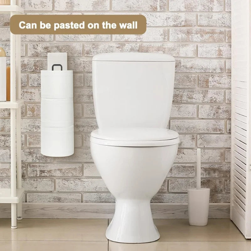 Bathroom Toilet Paper Holder Storage Extra Rolls Over