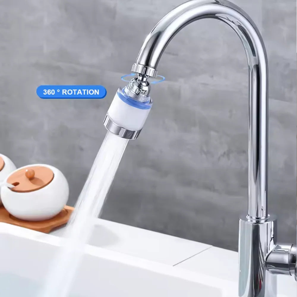 360 Degree Rotating Faucet Filters Bubbler Mount Anti-Splash