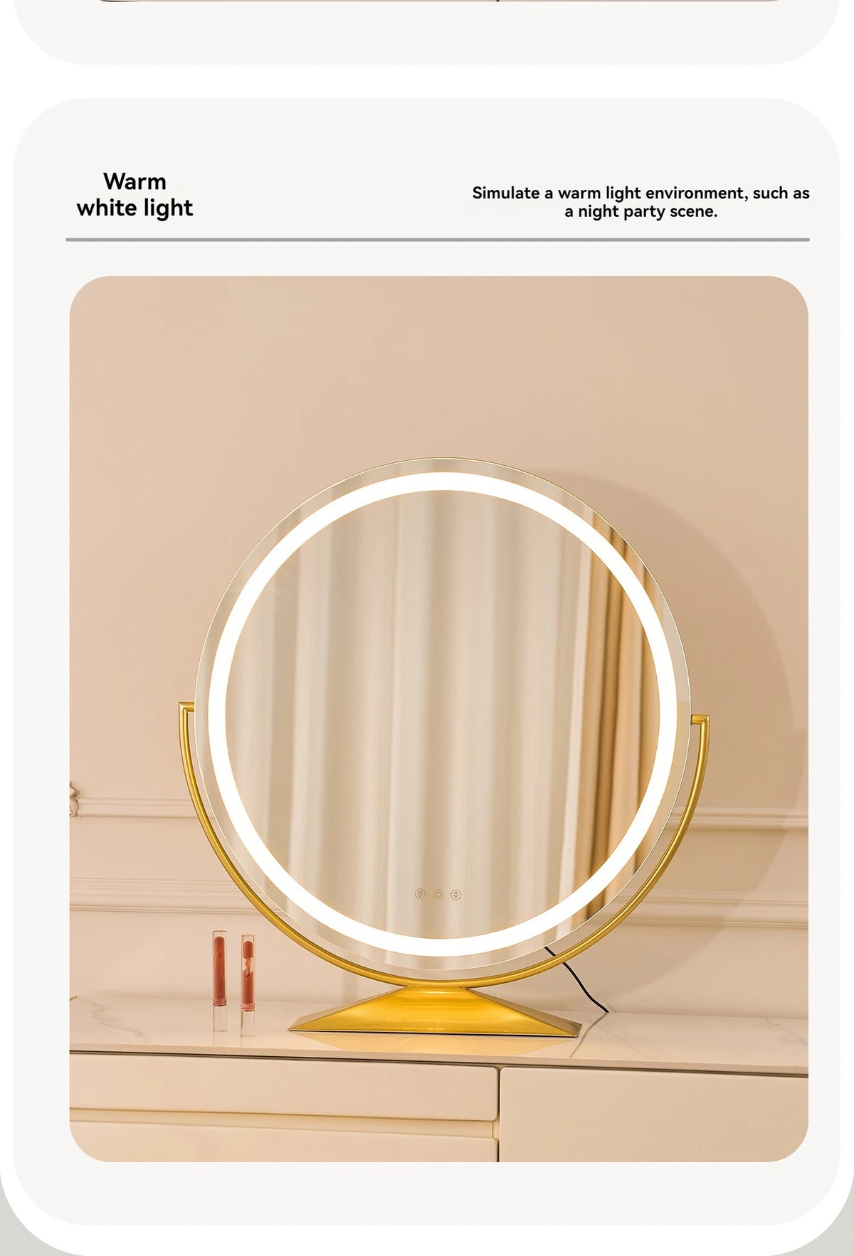 Beauty Mirror Smart Circle Internet Celebrity Bedroom Mirror