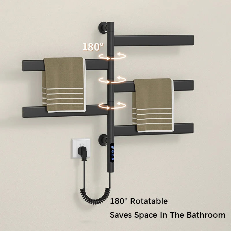 Bathroom Fast Dry Electric Towel Rack Smart Temperature