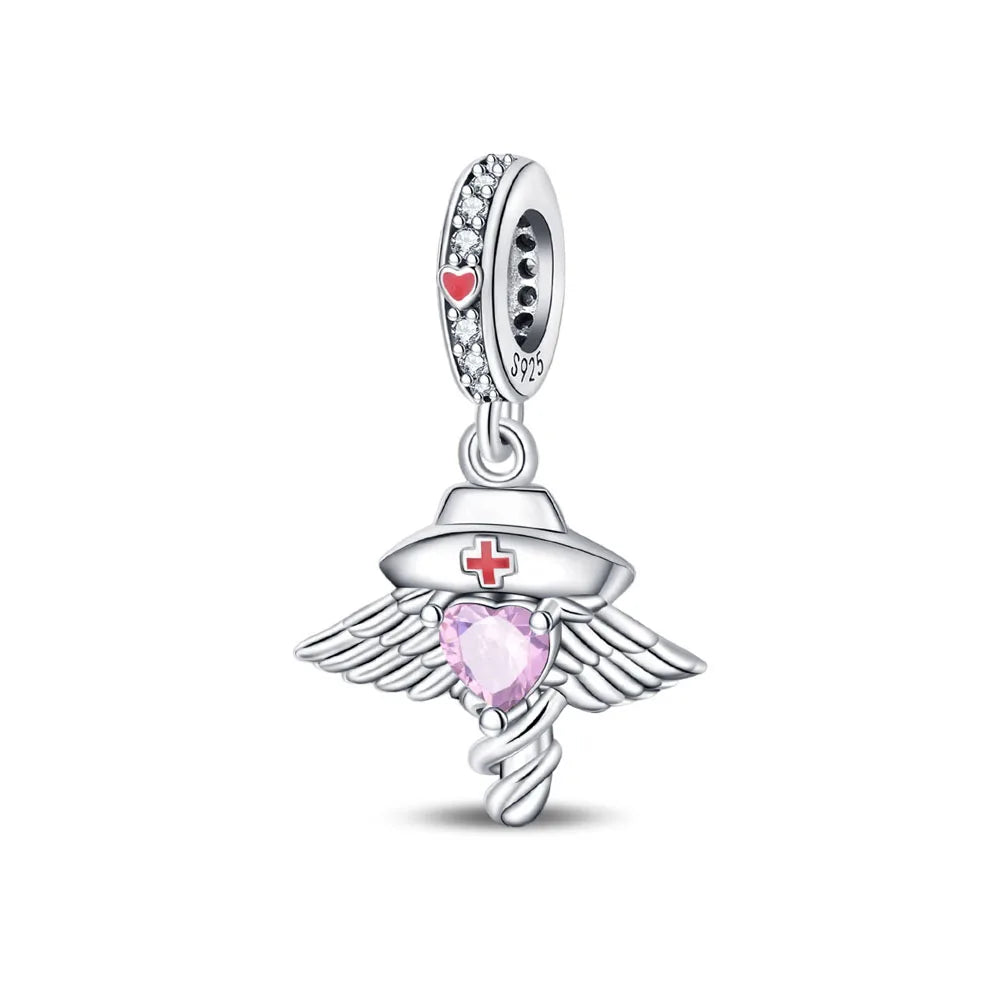Original 925 Sterling Silver Medicine Cabinet Stethoscop Charm