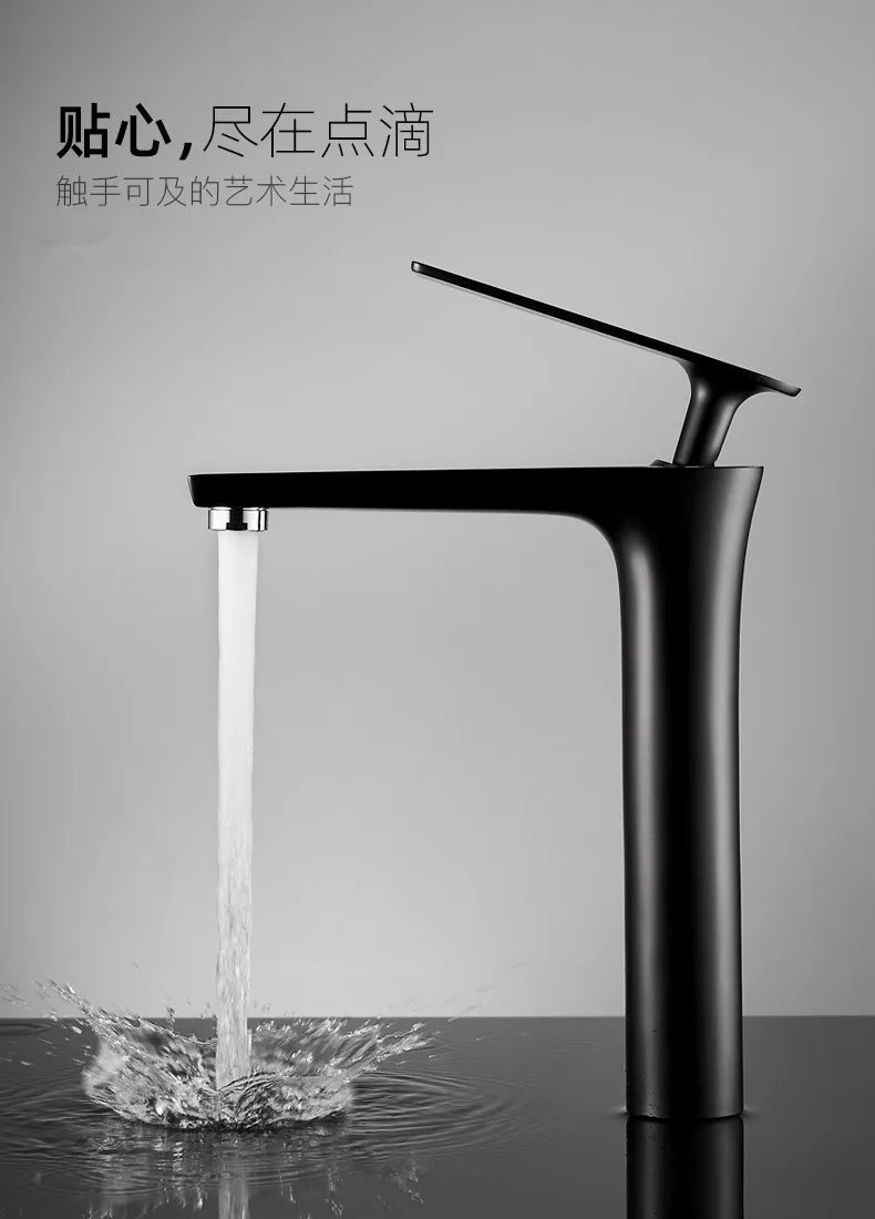 All Copper Black Gold Basin Faucet Sink Faucet