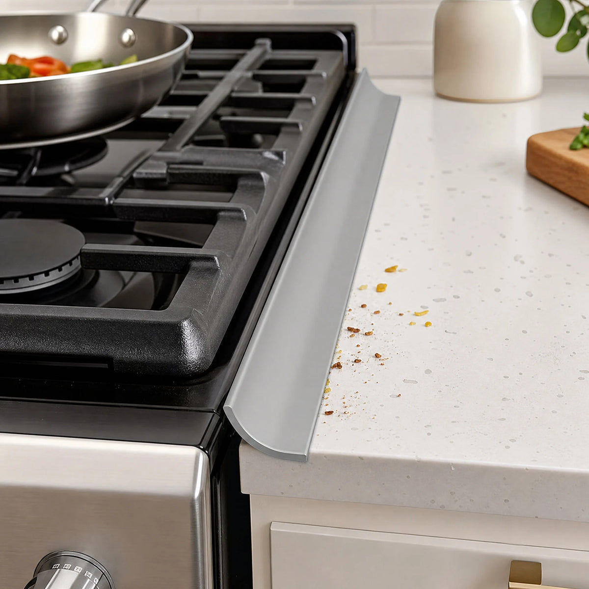 2pcs Stove Gap Cover Pvc Self-Adhesive T-Shaped Seal