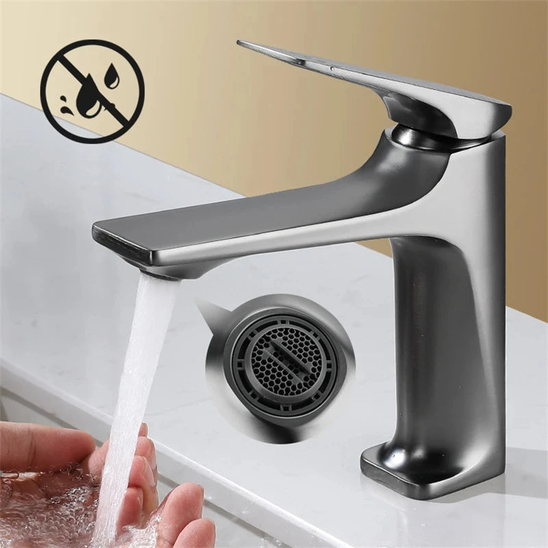 Nhlyx Modern Bathroom Sink Faucet Handle Deck Mounted