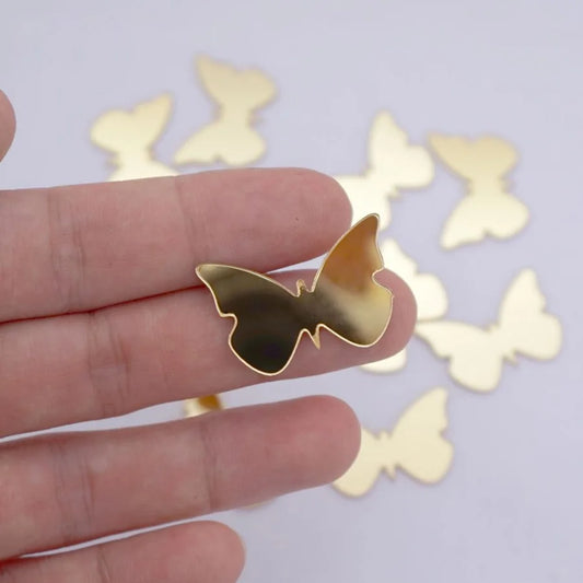 100pcs Small Butterflies Wall Mirror Sticker 3d Acrylic