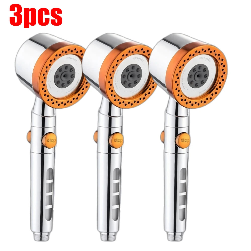 Modes Bathroom Shower Head High Pressure Powerful Rain
