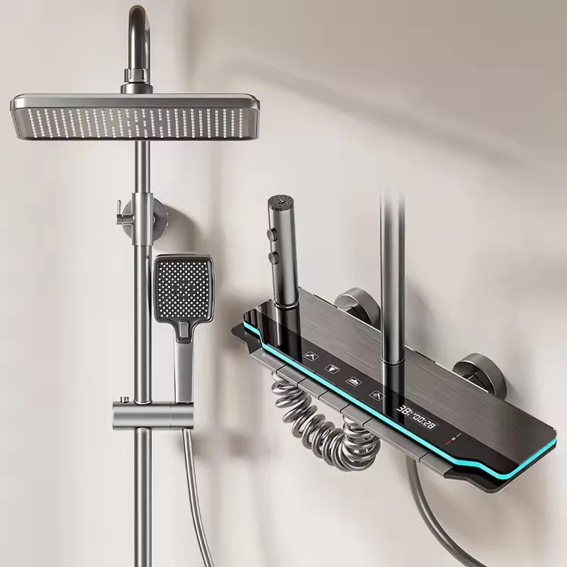 Chrome Piano Digital Bathroom Shower Cold Digital Bathroom