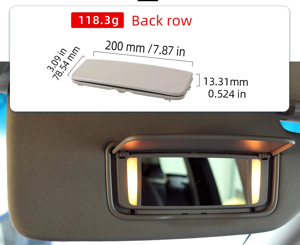 Interior Old Model Car Sun Shade Mirror Internal