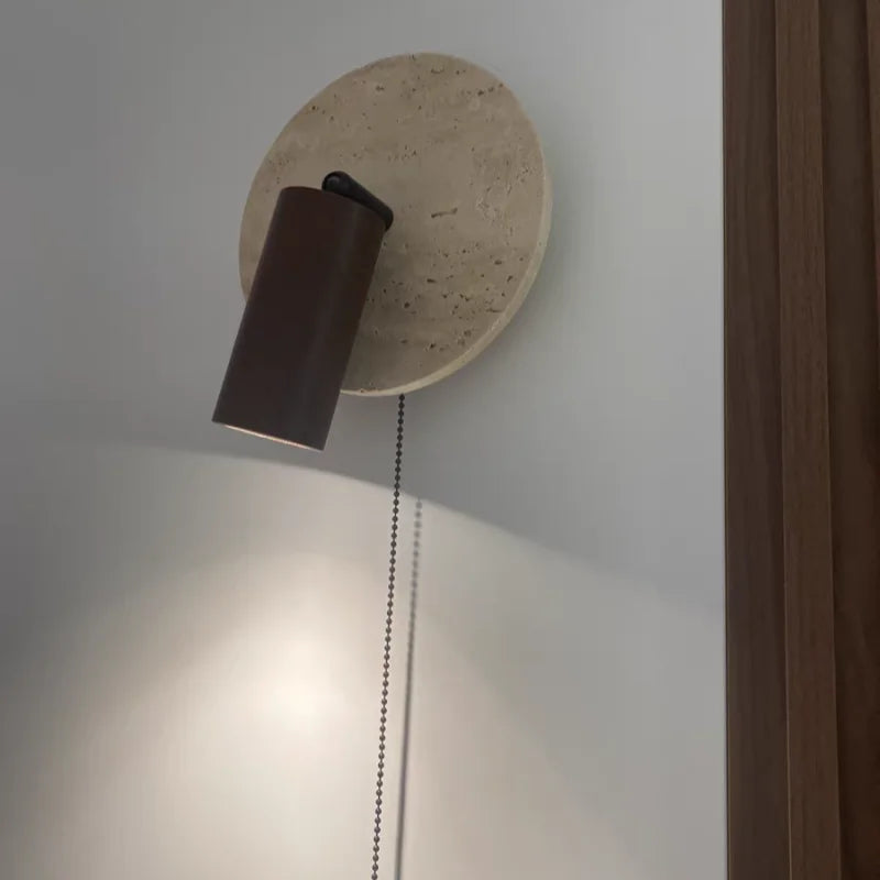 Iwhd Wood Led Wall Lamp Sconce Pull Chain