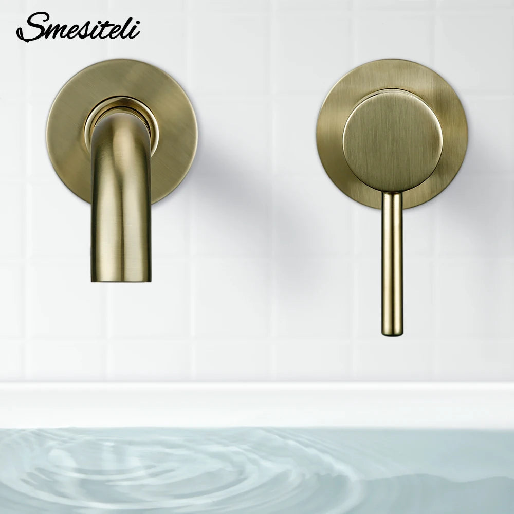 Basin Faucet Bathroom Mixer Sink Tap Wall Mounted