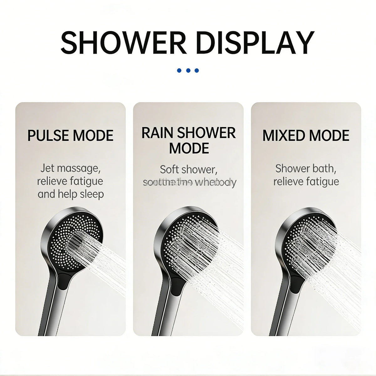 Modern Bathroom Gun Gray Aluminum Minimalist Shower Cold