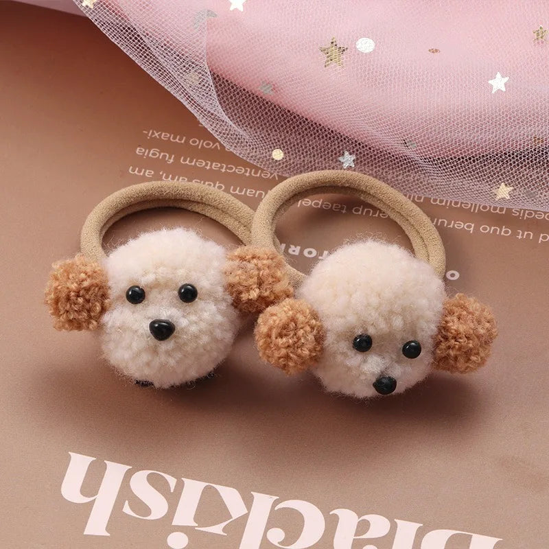 2-Pack Cute Hairball Rabbit Towel Ring Rabbit Hair