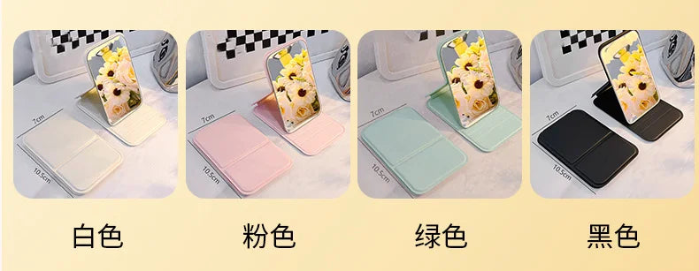 1pc Mirror Makeup Mirror Folding Mirror Girl Makeup