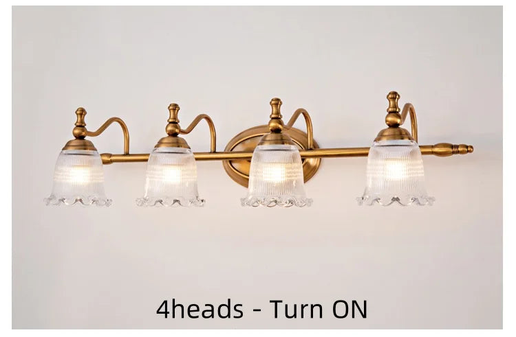 3head Mirror Front Lamp Modern Wall Light Bronze