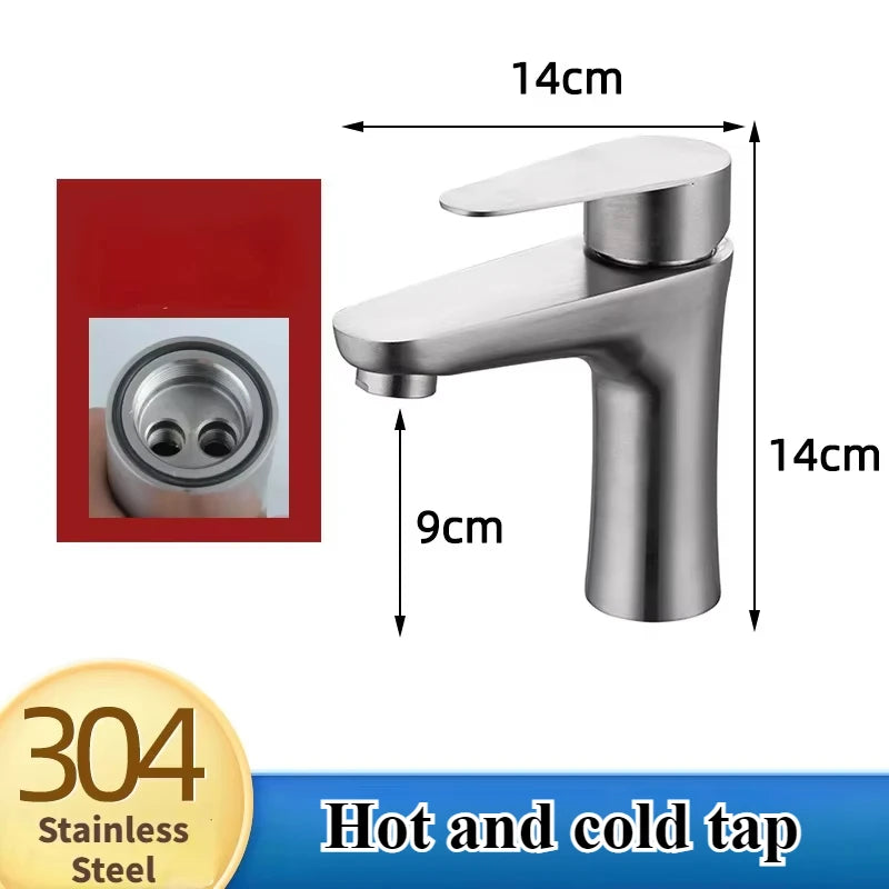 Elyn 304 Stainless Steel Bathroom Faucets Deck Mounted