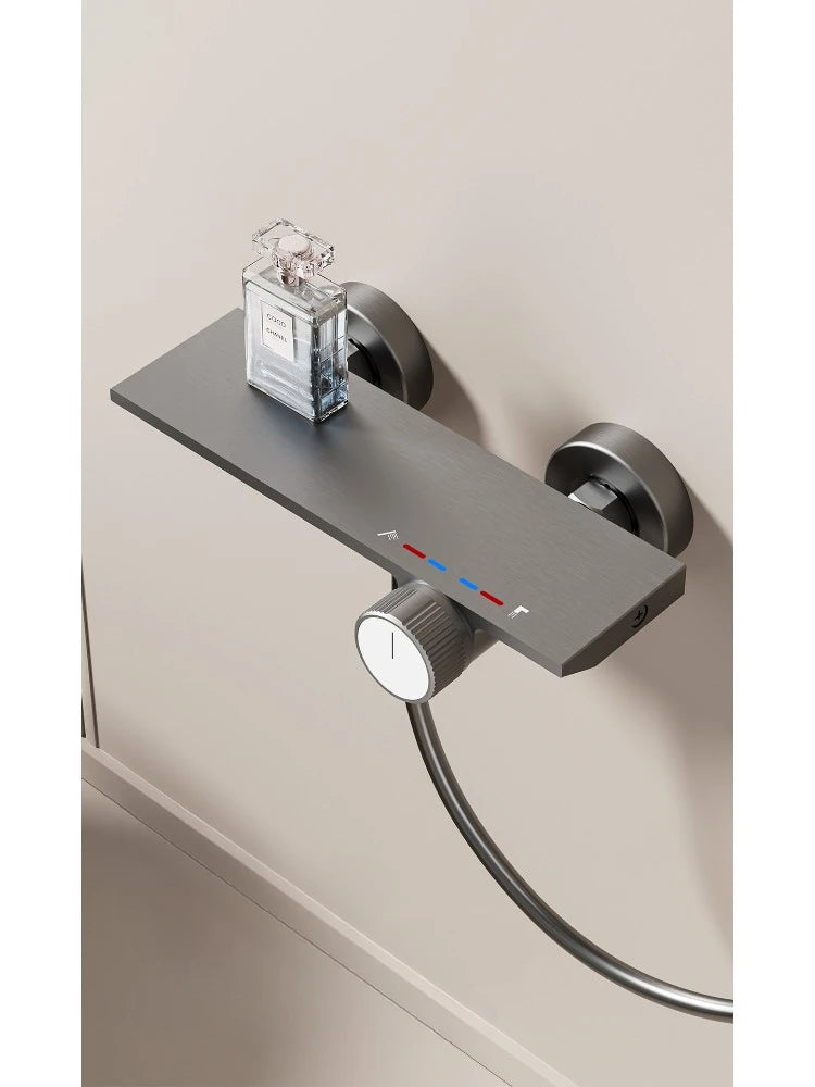 Two Ways Water Outlet Knobbed Bathroom Shower System