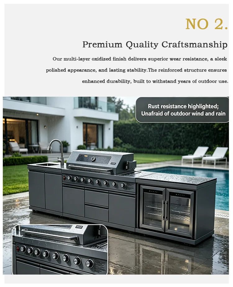 Full Outdoor Grill Sink & Modern Outdoor Kitchens