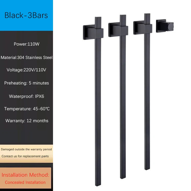 Oxg Smart Electric Heated Towel Rack Heated Bathroom