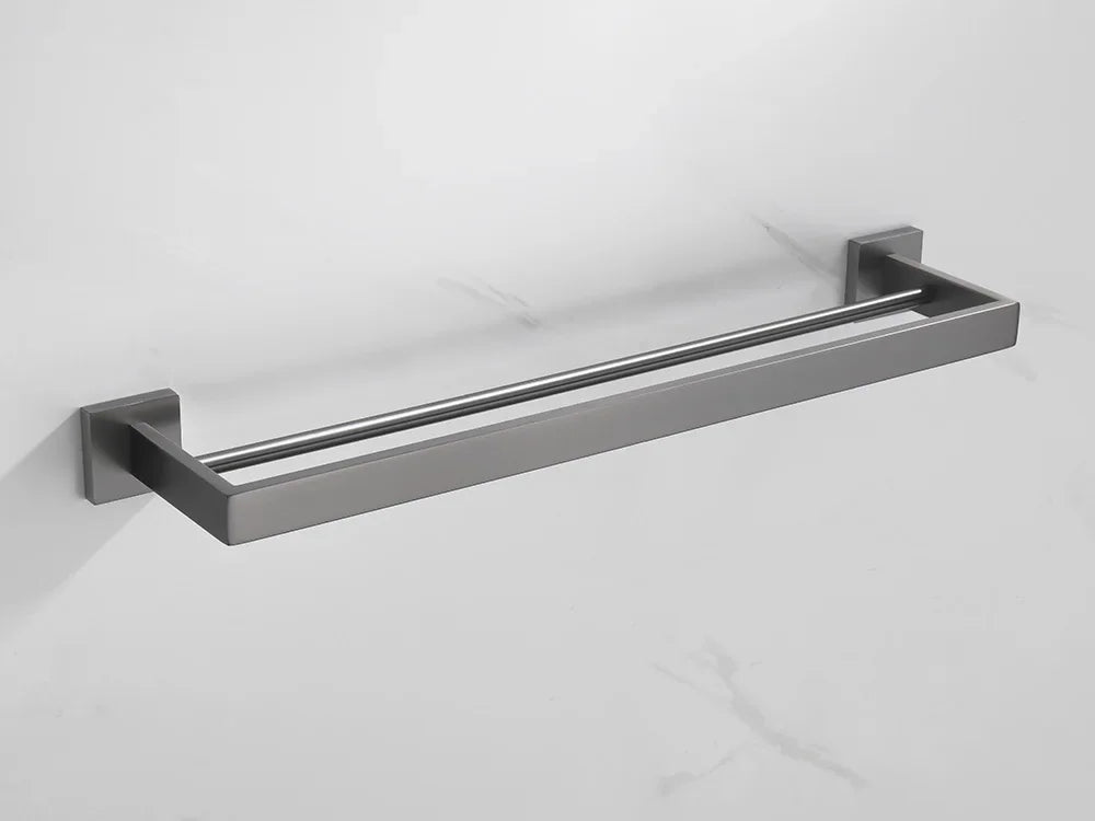 Gunmetal Stainless Steel Bathroom Accessorie Hardware Towel Rack