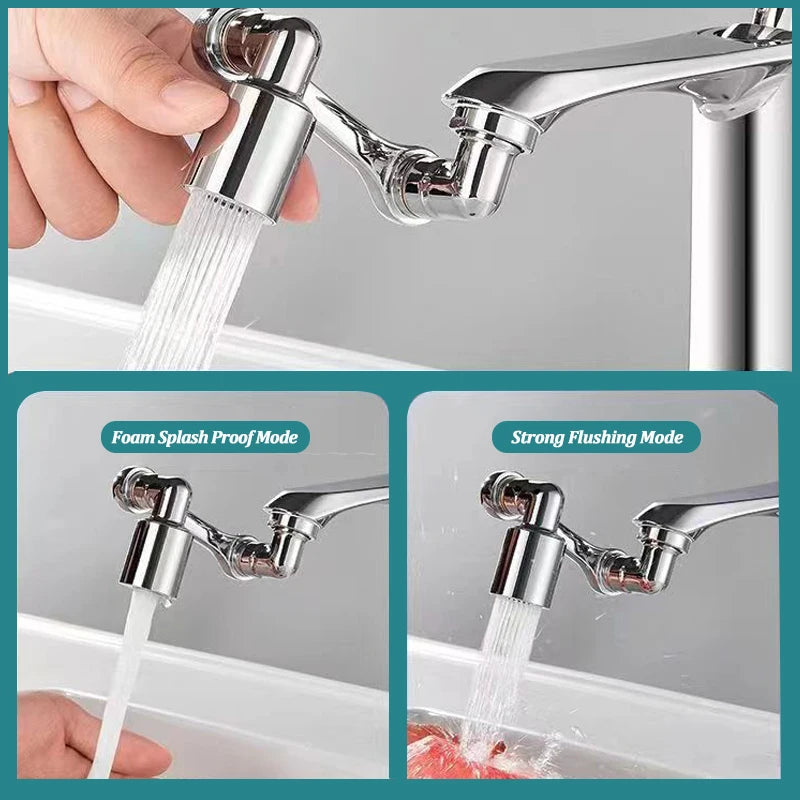 1440 Scalable Metal Faucet Aerator Splash-Proof Bathroom Tap