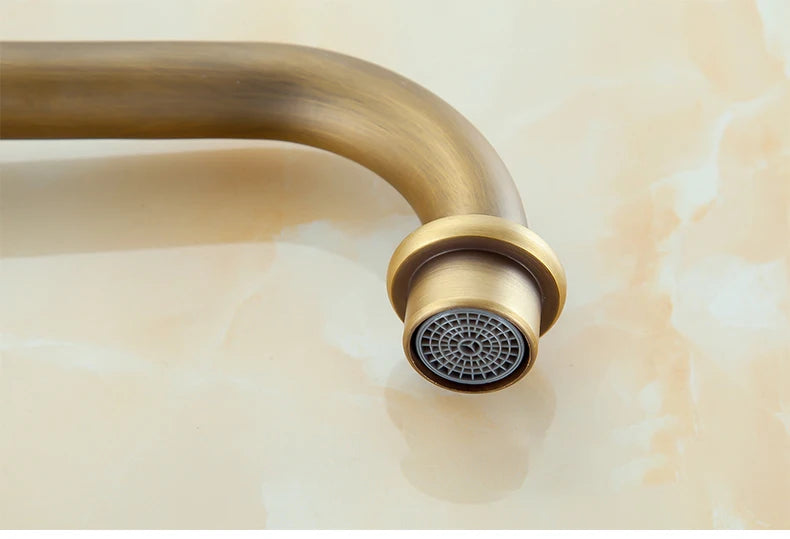 Bathroom Sink Faucet Antique Bronze 360 Degree Turn