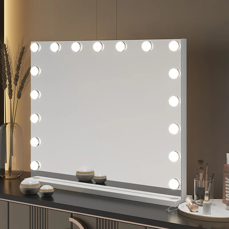 European Square Mirror Hollywood Makeup Mirror Light Bulb