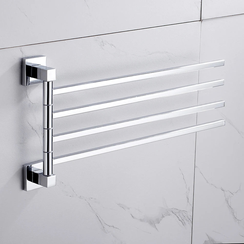 Towel Holder Stainless Steel Swing Arms Towel Rail