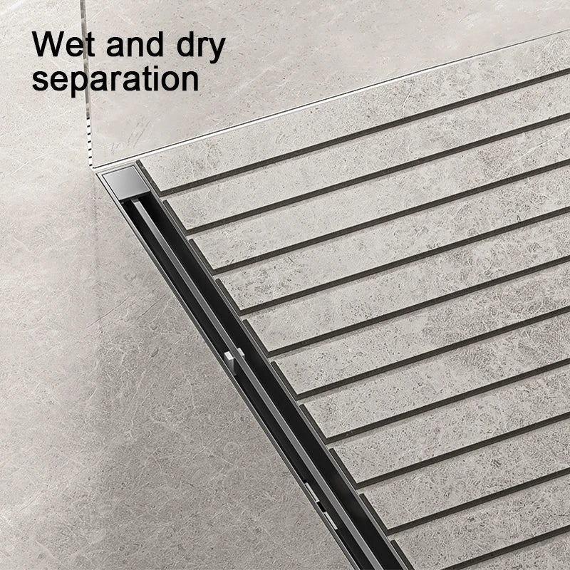 2cm Wide Floor Drain Stainless Steel Linear Narrow