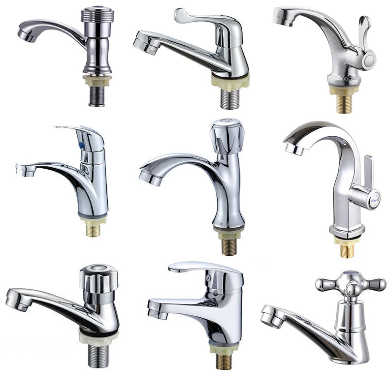 Handle Bathtub Faucet Cold Water Column Quick-Opening Tap