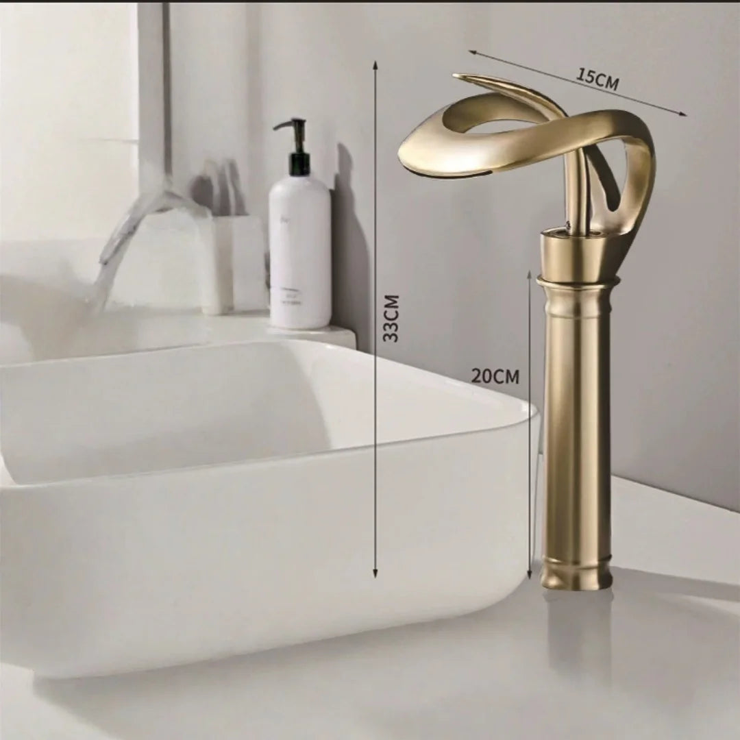 Brushed Gold Bathroom Faucet Brass Rose Gold Bathroom