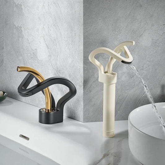Black Gold Basin Faucet Bathroom Washbasin Water Mixer