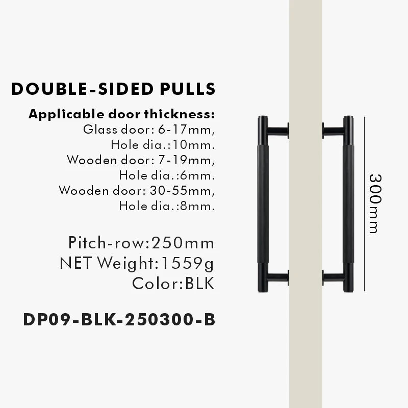 Nurlin Brass Door Double Sided Linear Striped Pull