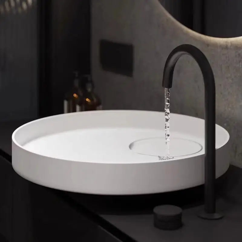 Two Holes Widerspread Brass Basin Faucet 360 Rotating