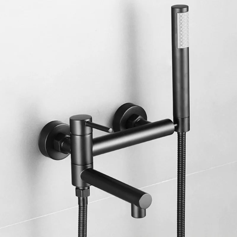 Bathroom Bathtub Shower Faucet Swivel Tub Spout Handhold