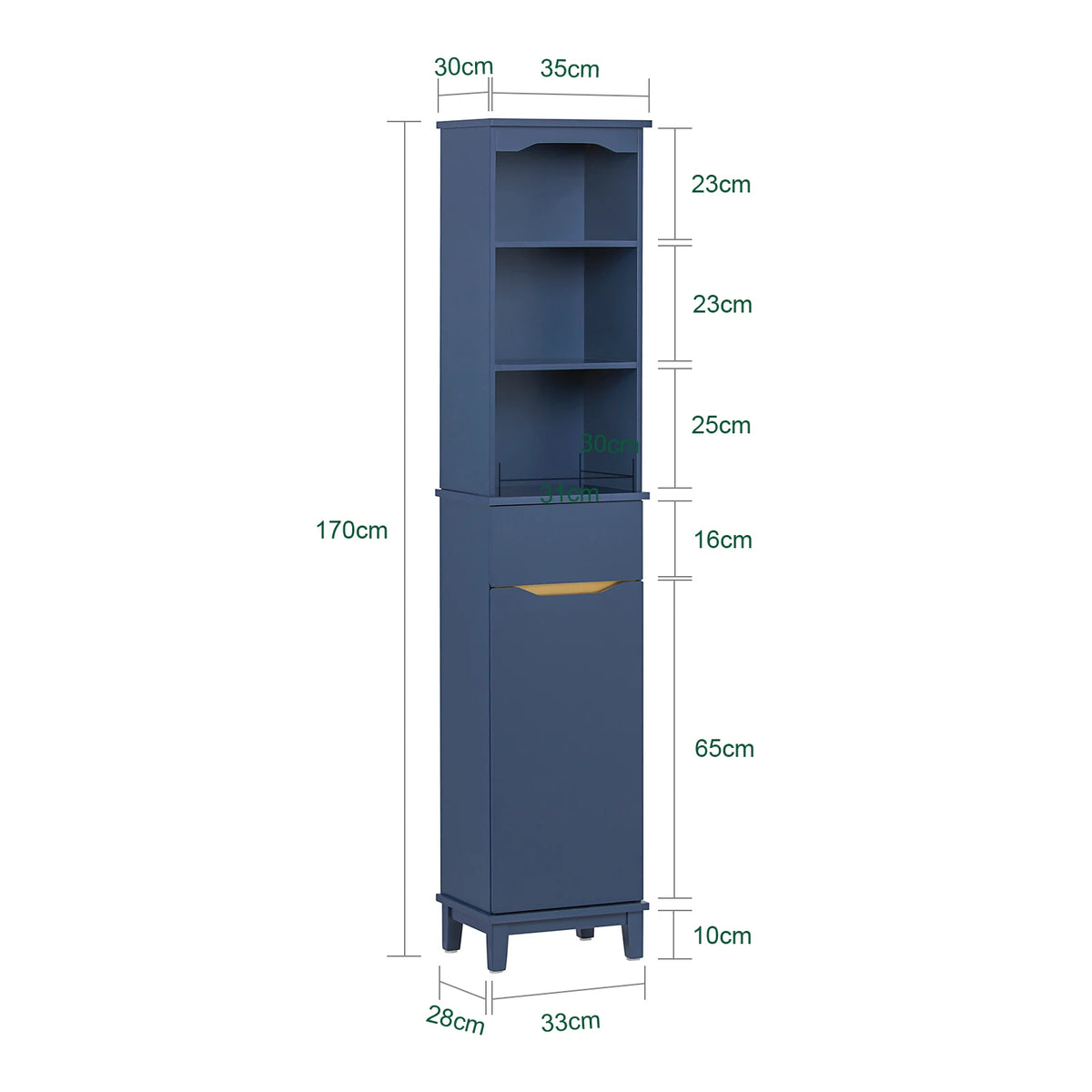 Sobuy Bzr112 High Wardrobe Bathroom Wardrobe Bathroom Wardrobe