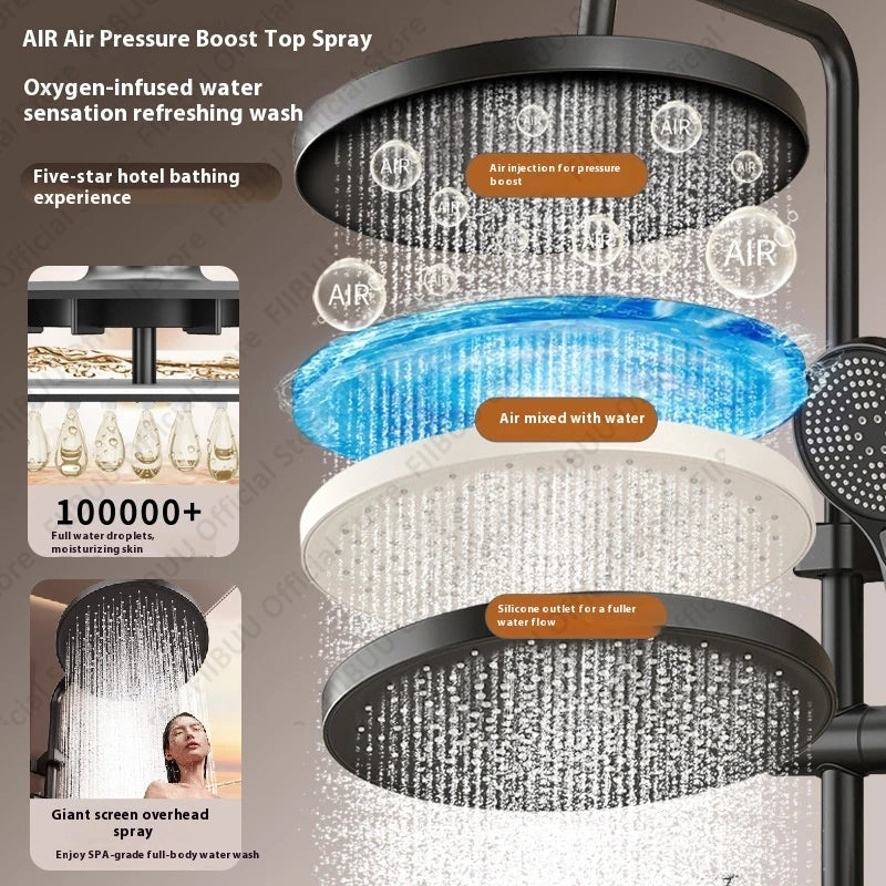 Pressure Water Massage Shower Water Saving Shower System