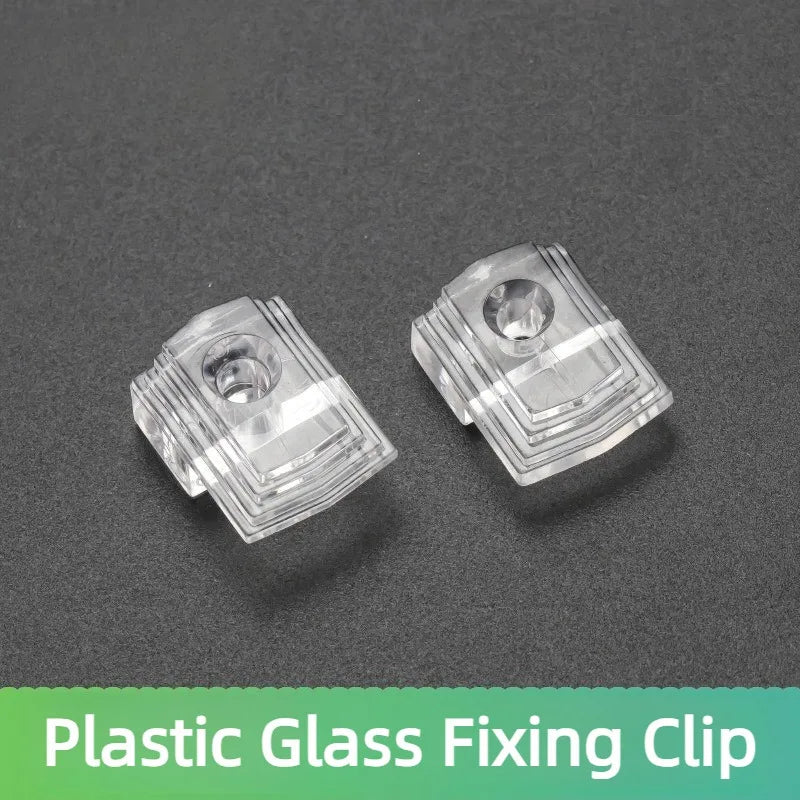 30 Sets Plastic Glass Retainer Clips Mirror Holder