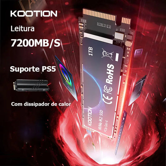 Kootion M2 Nvme Ssd 1tb Gen4 7200mb/S Pcie4