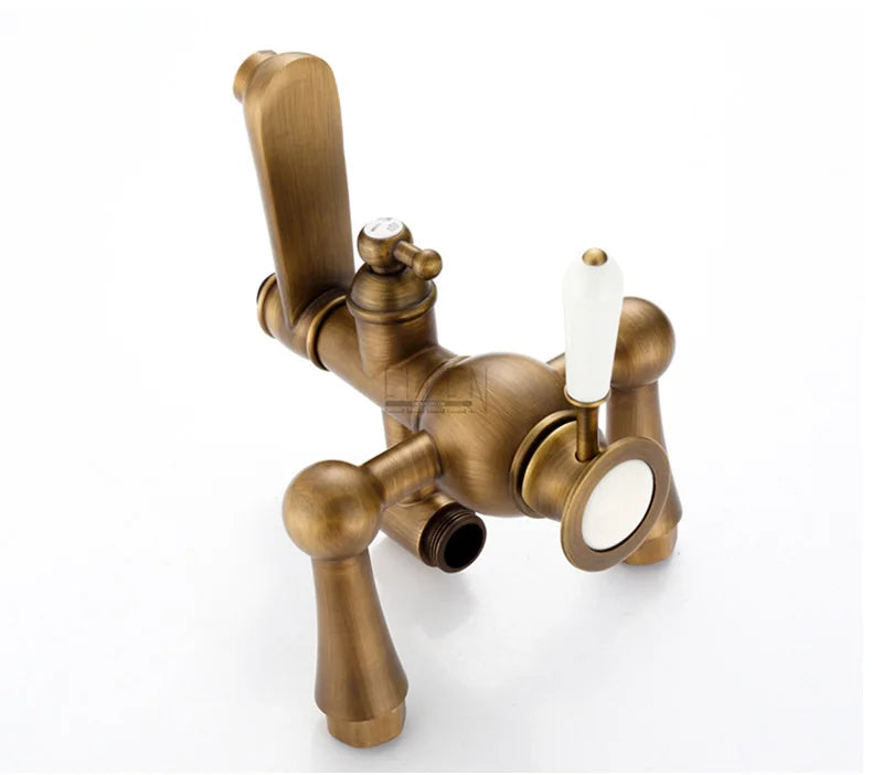 Bathroom Rain Shower Antique Bronze Wall Mounted Bath