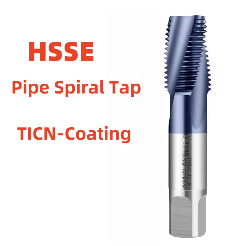1pcs Hsse Ticn-Coating Pipe Straight Groove Tap/Spiral Tap