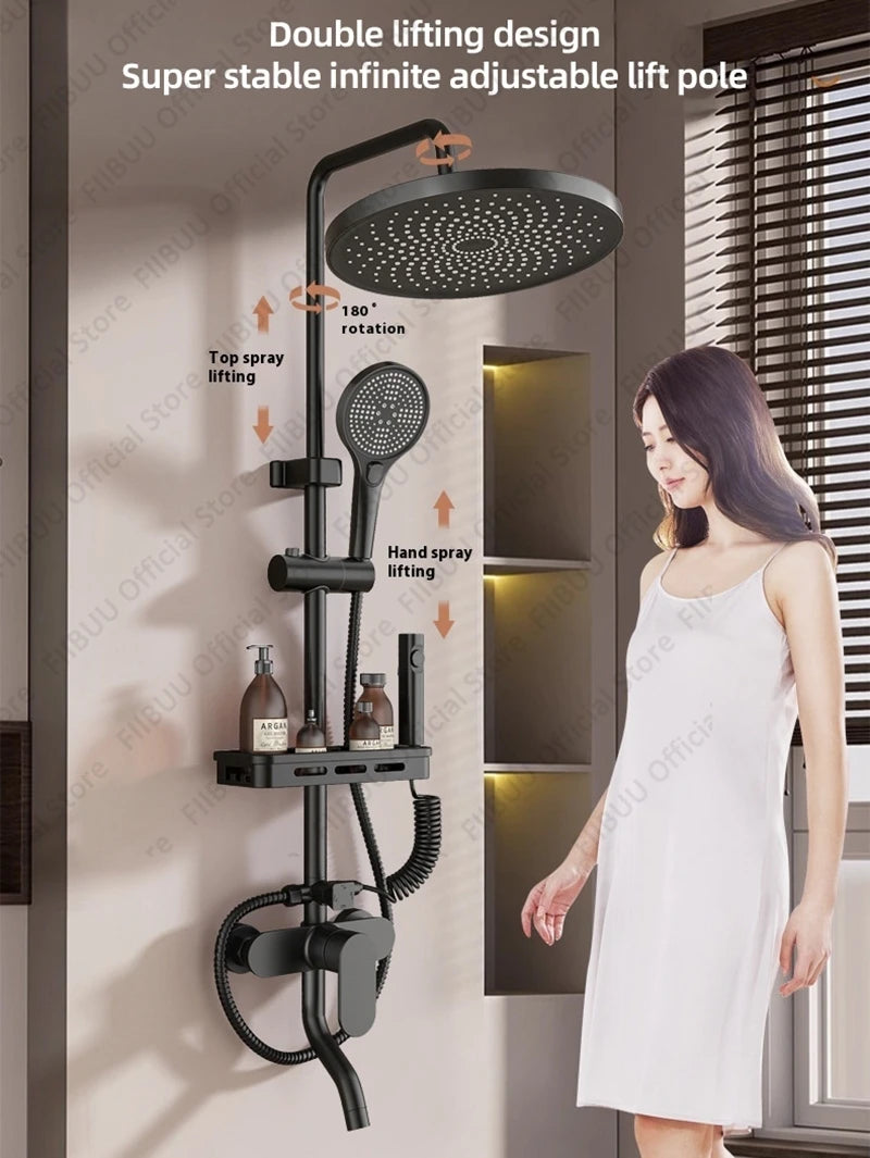 Pressure Water Massage Shower Water Saving Shower System