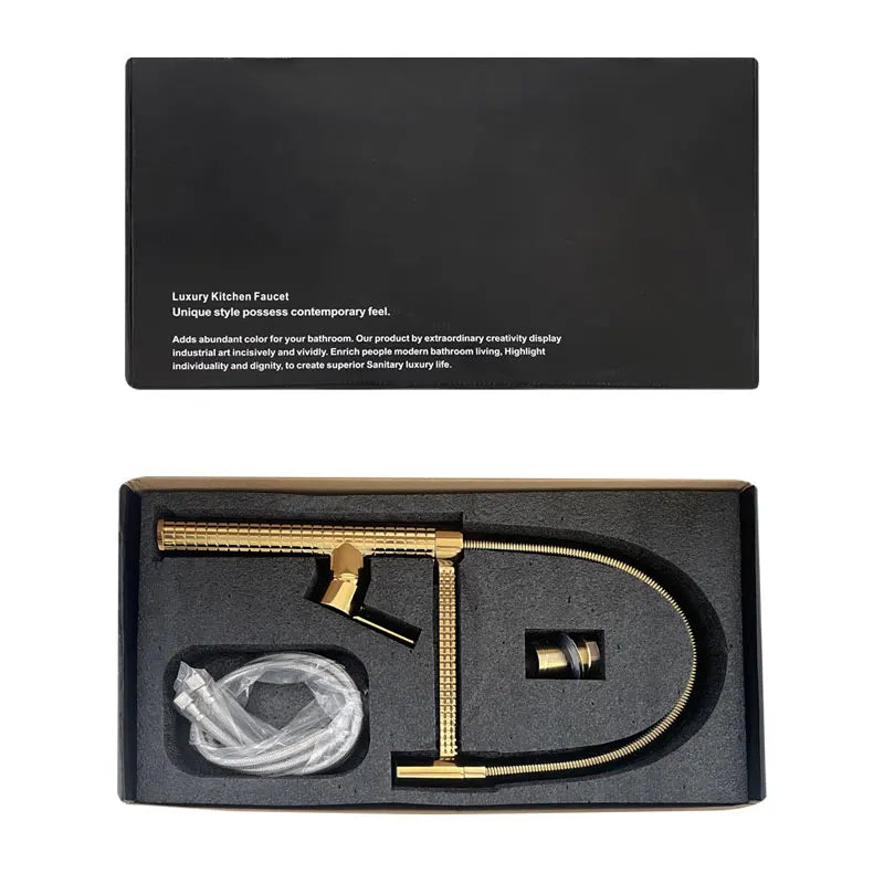 Luxury Faucet Gold Brass Faucet Sink Rotatable Drop
