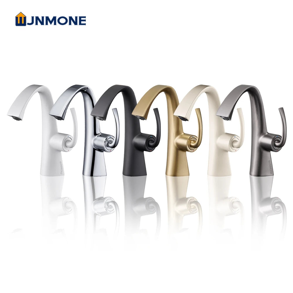 Modern Design Bathroom Sink Faucet Lever Hole Cold