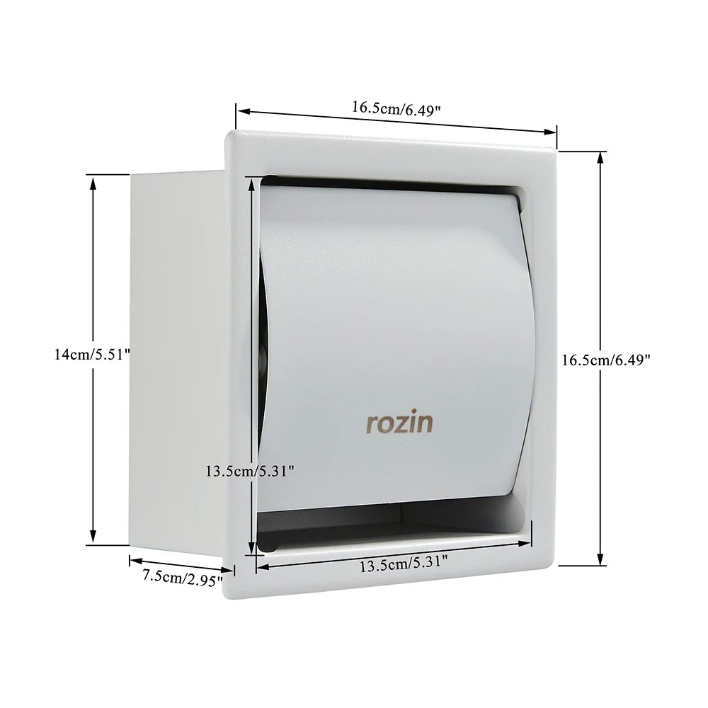 Rozin Waterproof Toilet Paper Holder Stainless Steel Wall