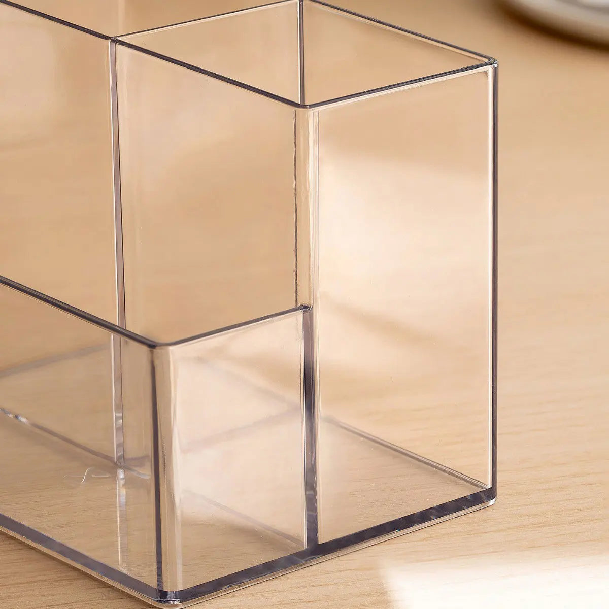 1/2pc Transparent Makeup Storage Box Acrylic Mirror Cabinet