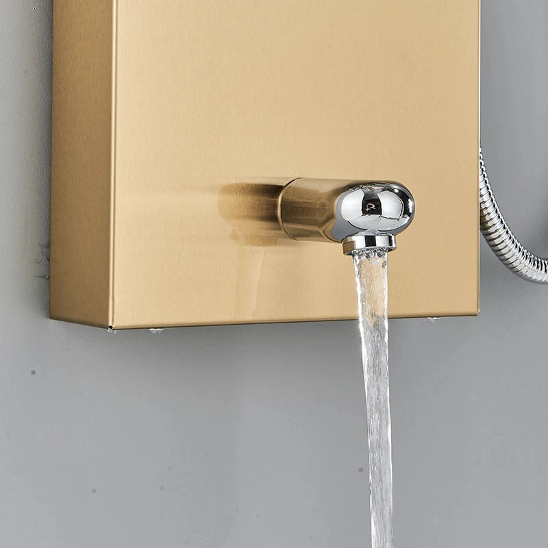 Golden Shower Panel Led Light Bathroom Bath Shower