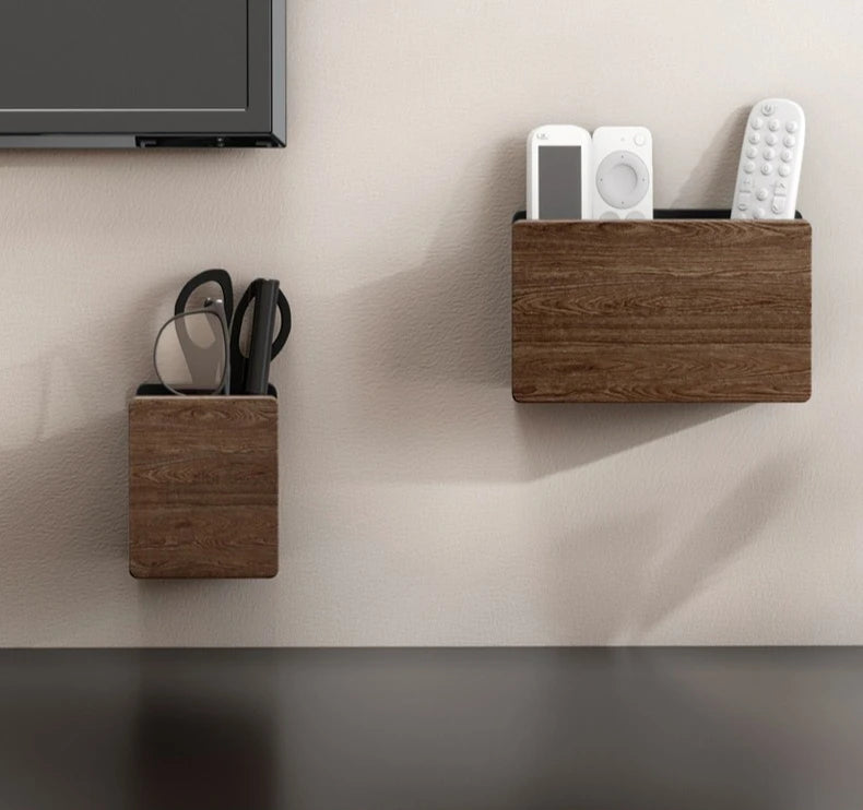 Luxury Walnut Wood Wall Mount Storage Box No
