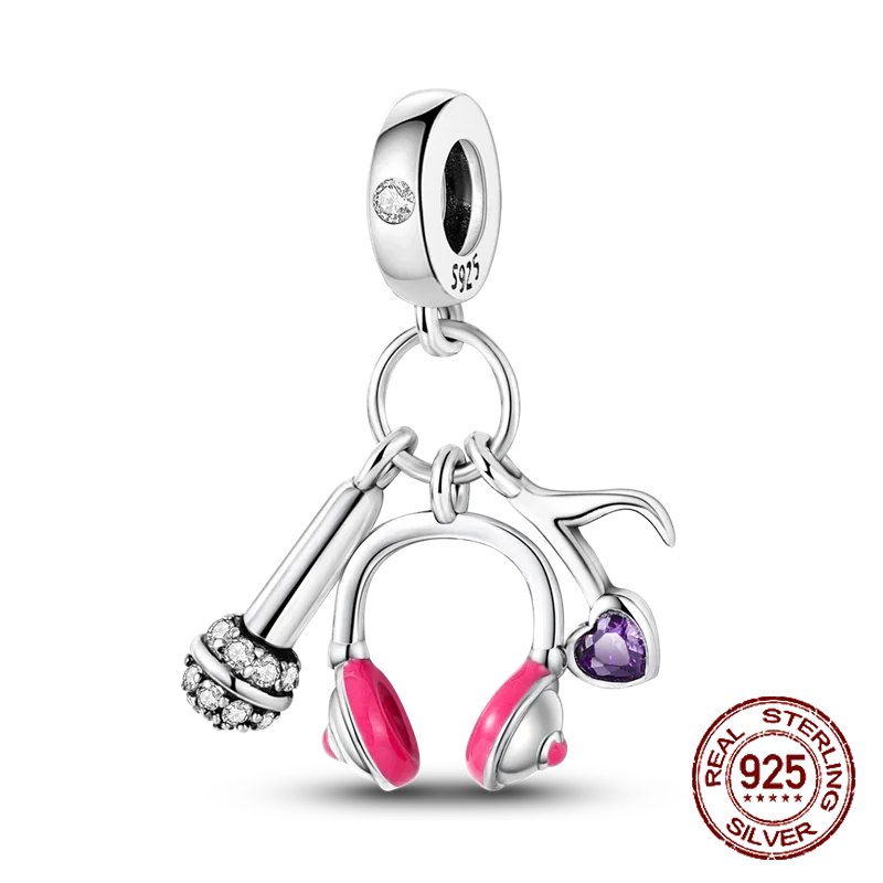 925 Sterling Silver Red Medicine Cabinet Pendant Charms