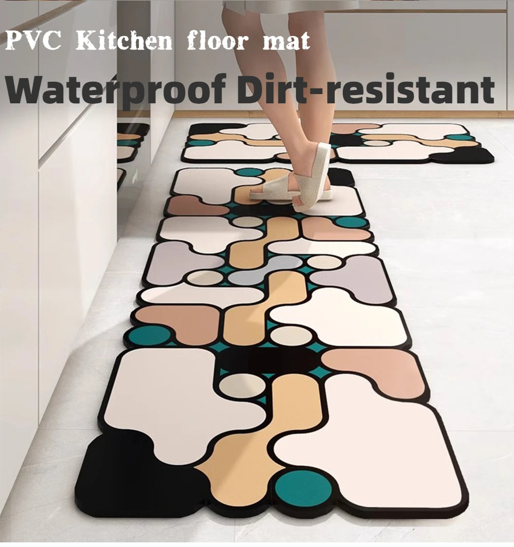 American Floor Mats Pvc Leather Waterproof Doormat Anti-Slip