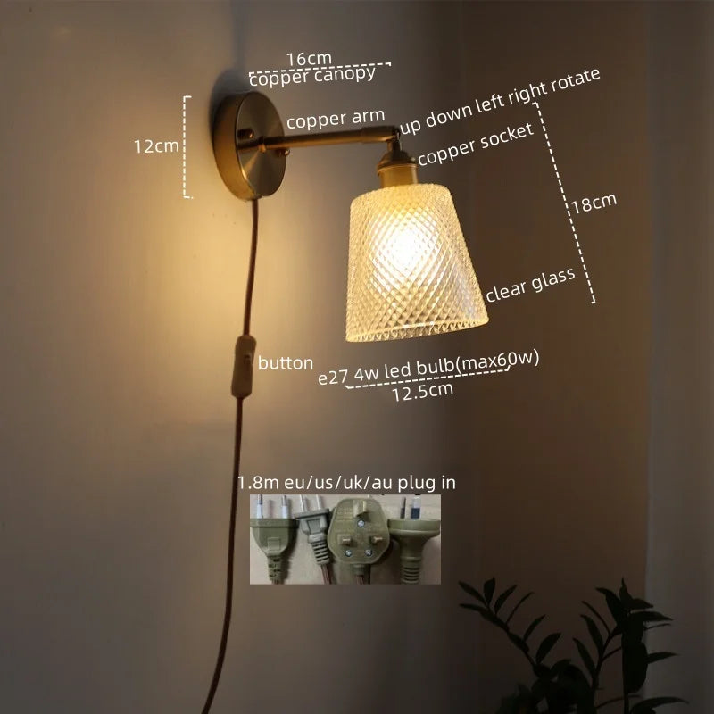 Iwhd Retro Style Led Wall Light Decor Corridor